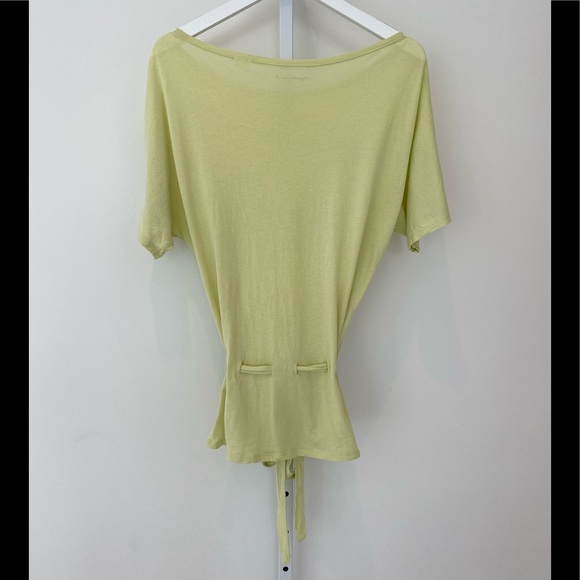 STEPHANIE B LIGHT GREEN BELTED TOP SIZE XS - Picture 3 of 8